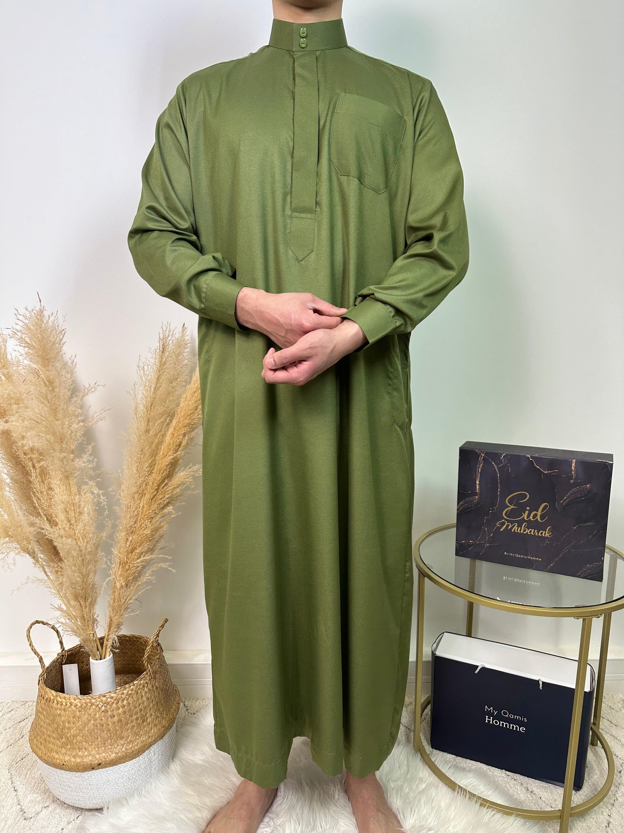 Qamis Saoudien - Kaki - Al Emad - My Qamis Homme