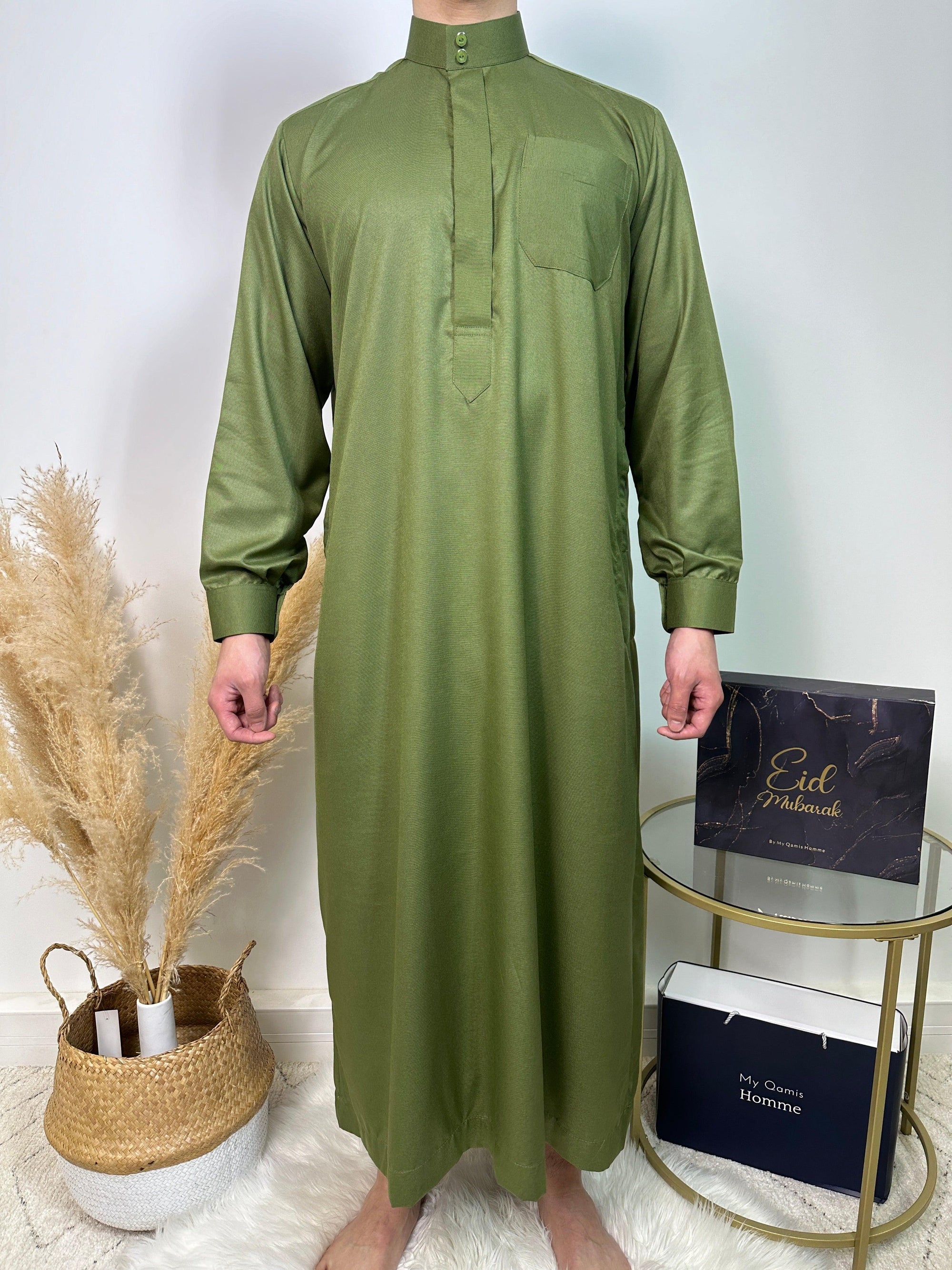 Qamis Saoudien - Kaki - Al Emad - My Qamis Homme