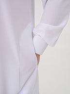 Qamis Saoudien blanc Premium - Manchettes rigides