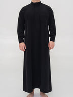 Qamis Saoudien noir Premium - Manchettes rigides