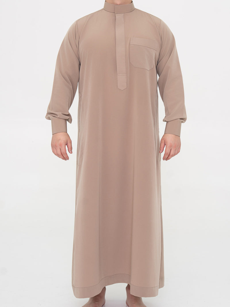 Premium Saudi Qamis - Taupe
