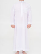 Qamis Saoudien blanc Premium - Manches simples