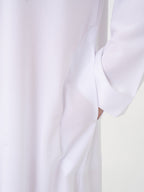 Qamis Saoudien blanc Premium - Manches simples