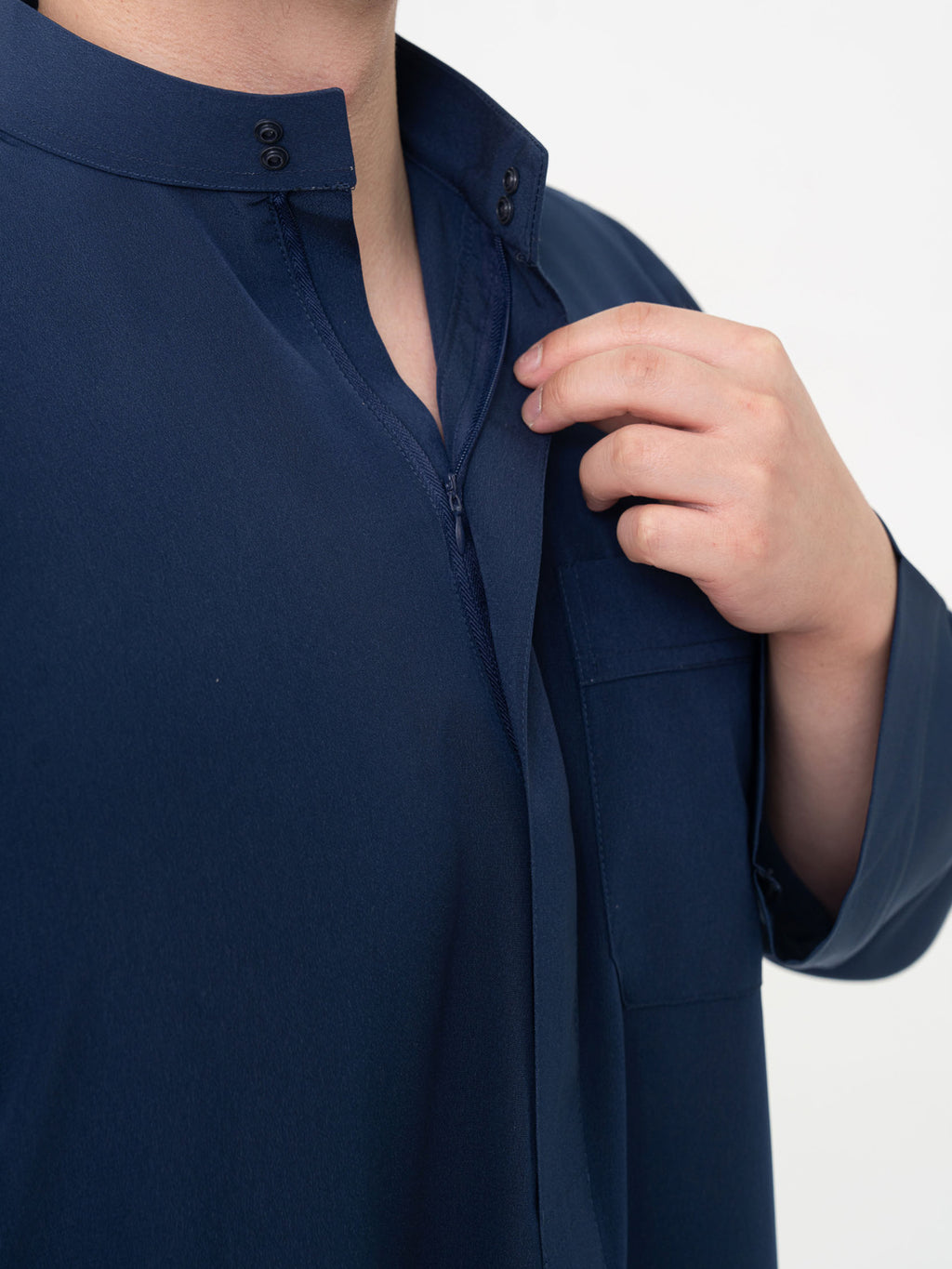 Qamis Qatari Premium - Bleu marine