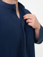 Qamis Qatari Premium - Bleu marine