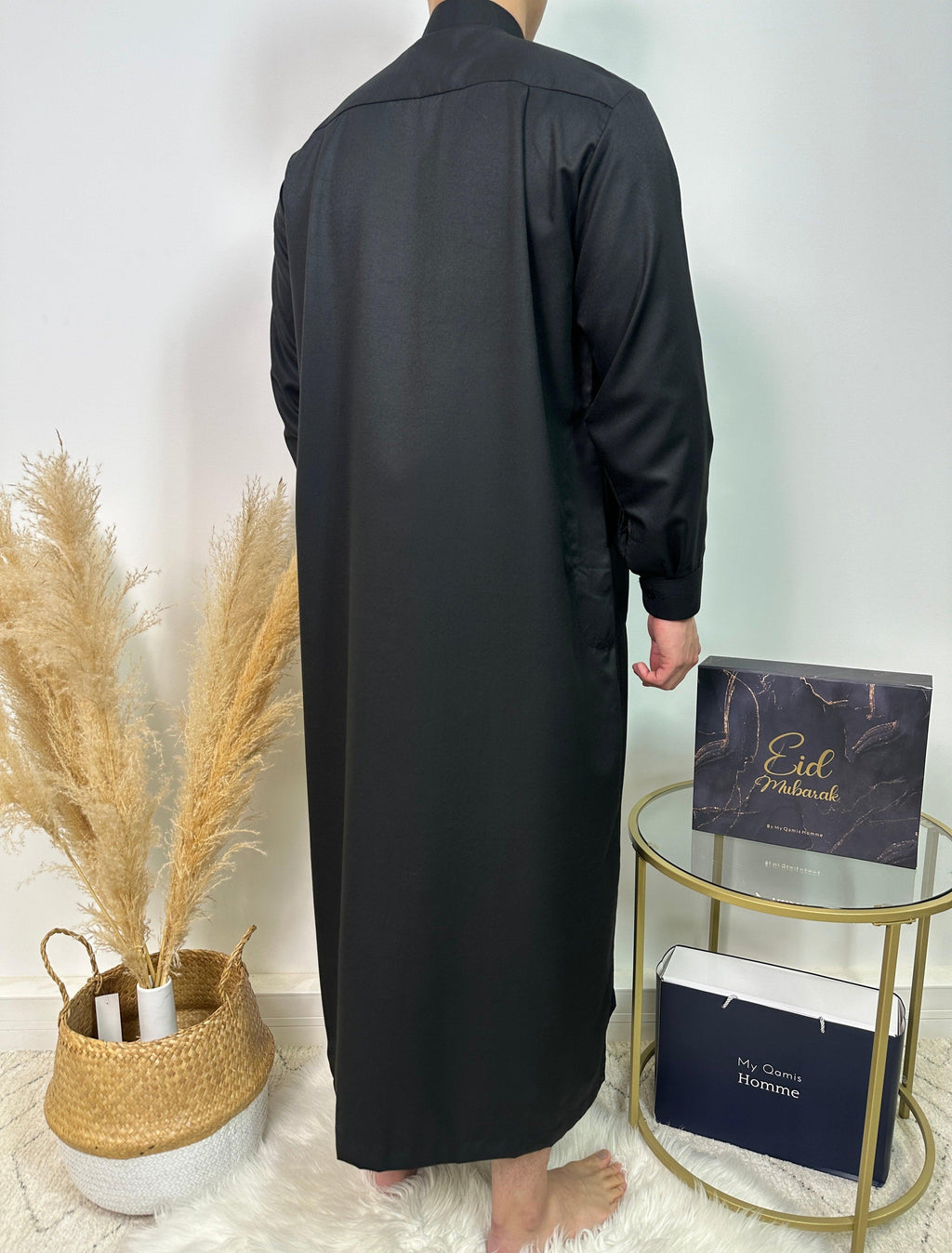 Qamis Saoudien - Noir - Al Emad - My Qamis Homme