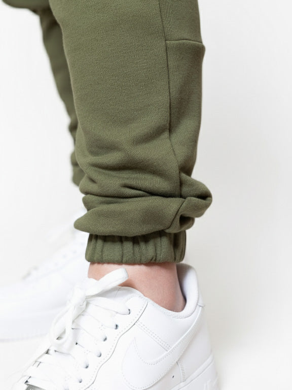 Sarouel cargo en 100% coton - Kaki