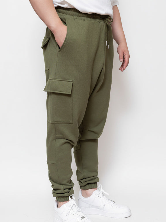 jogging sarouel kaki cargo