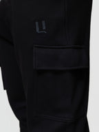 Sarouel cargo en 100% coton - Noir