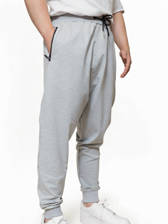 jogging sarouel gris de profil