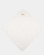 Serviette de bain à capuche personnalisée brodée prénom bébé, 100% coton, MQH