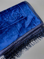 Tapis de prière épais rectangle - Bleu Marine