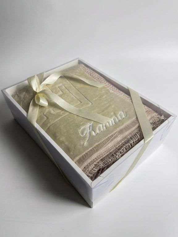 tapis de prière épais beige