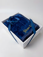 Tapis de prière épais rectangle - Bleu Marine