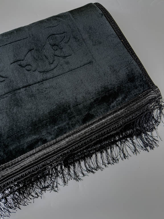 Tapis de prière épais rectangle - Noir
