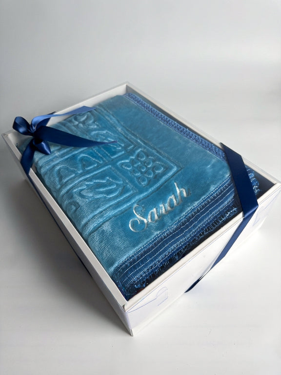 Tapis de prière épais - Bleu Turquoise