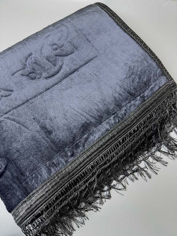 Tapis de prière épais rectangle - Gris