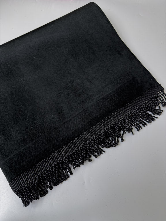 tapis de prière en velours noir