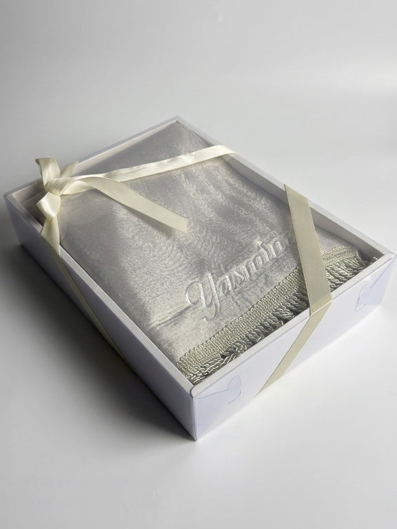 tapis de prière beige avec coffret cadeau