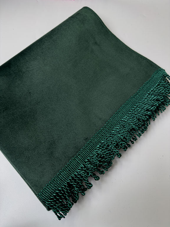 tapis de prière en velours vert