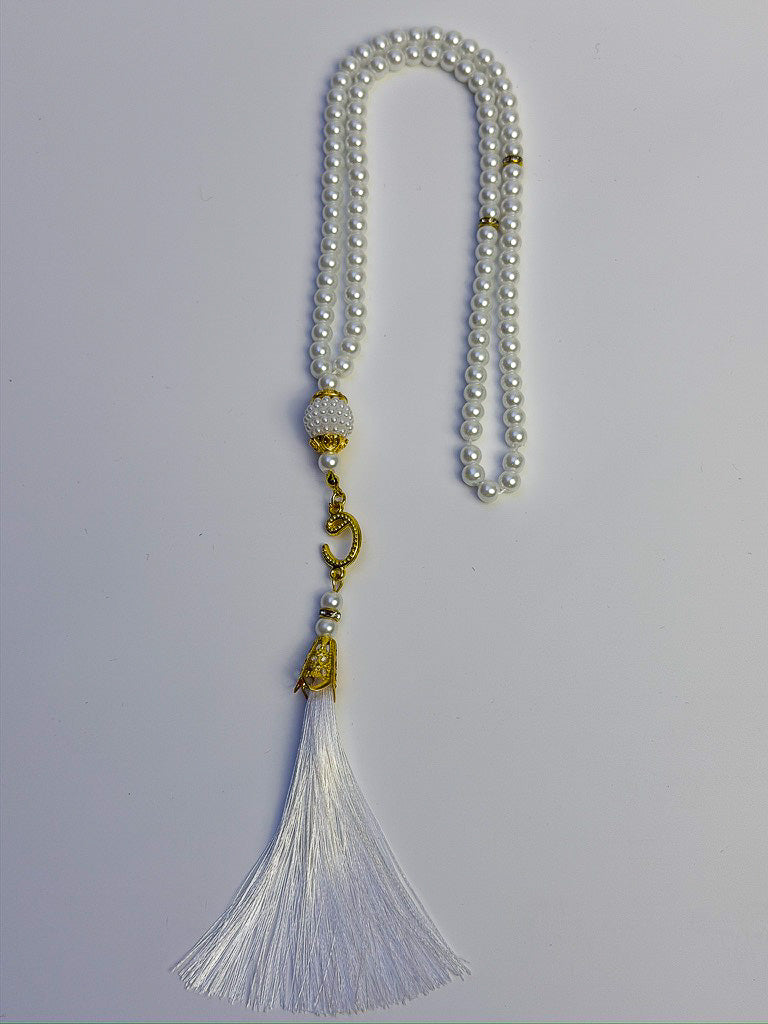 tasbih de 99 perles blanc