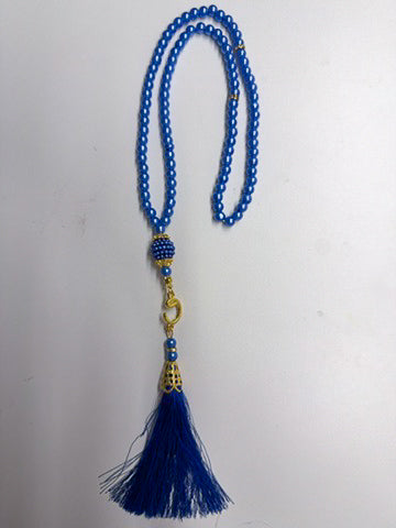 tasbih bleu marine de 99 perles