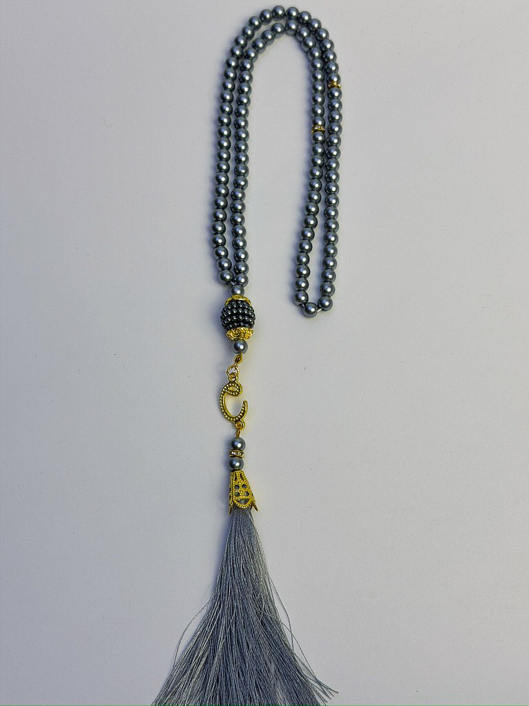 tasbih de 99 perles gris