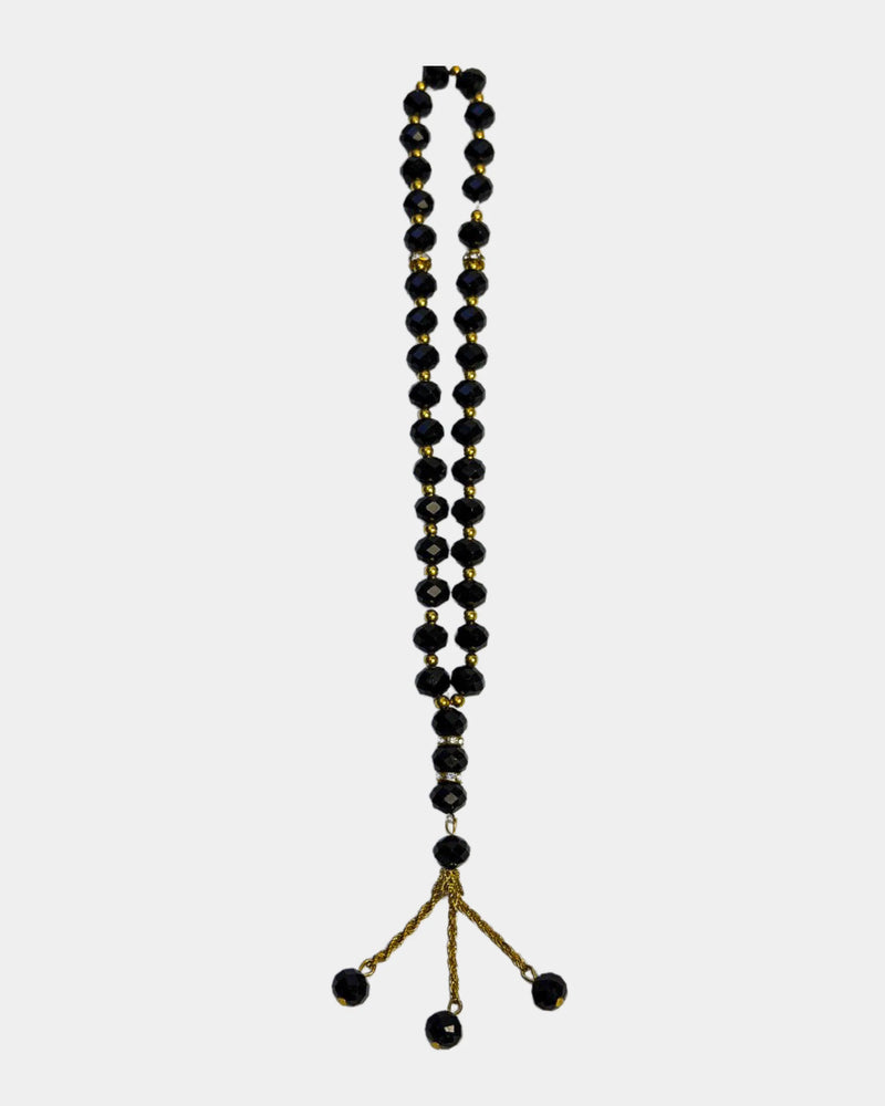 Tasbih Noir 33 perles - Chapelet islamique Luxury