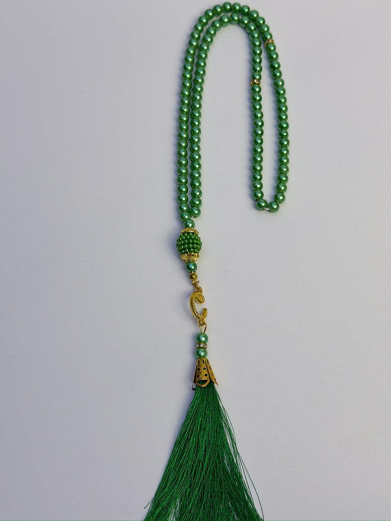 tasbih de 99 perles vert