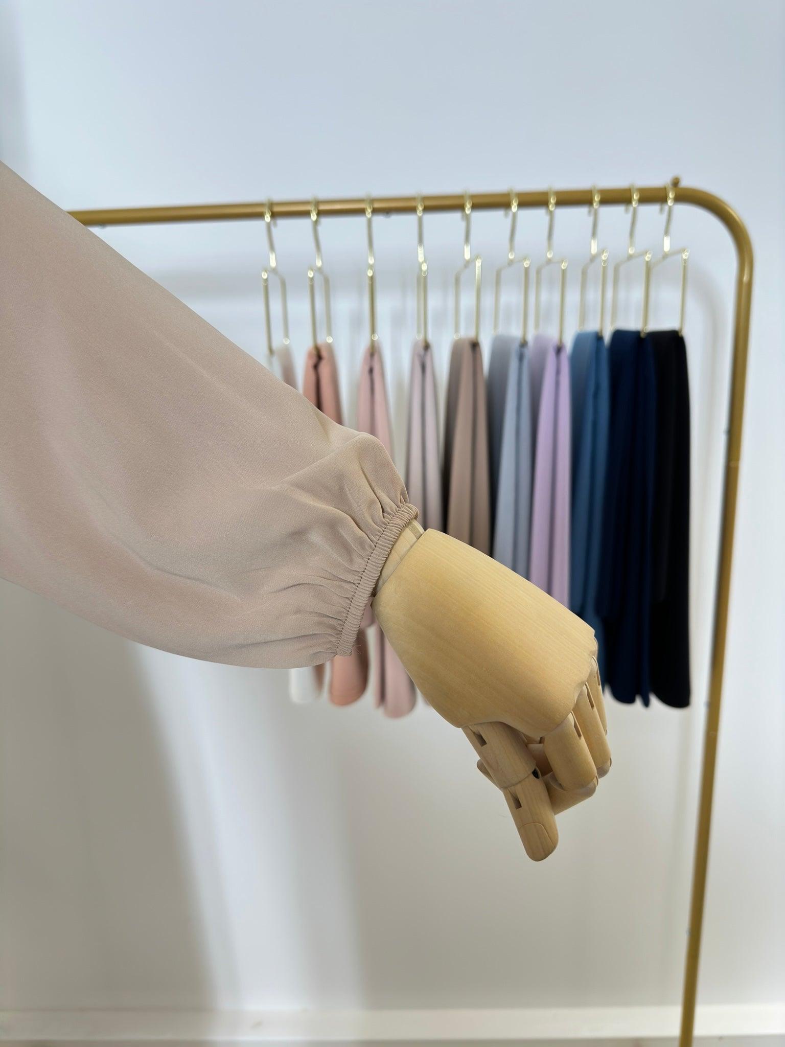 Abaya Giulia avec nœud au dos - Taupe - My Qamis Homme