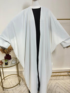Abaya Kimono 1 pièce - Aicha - Blanc - My Qamis Homme