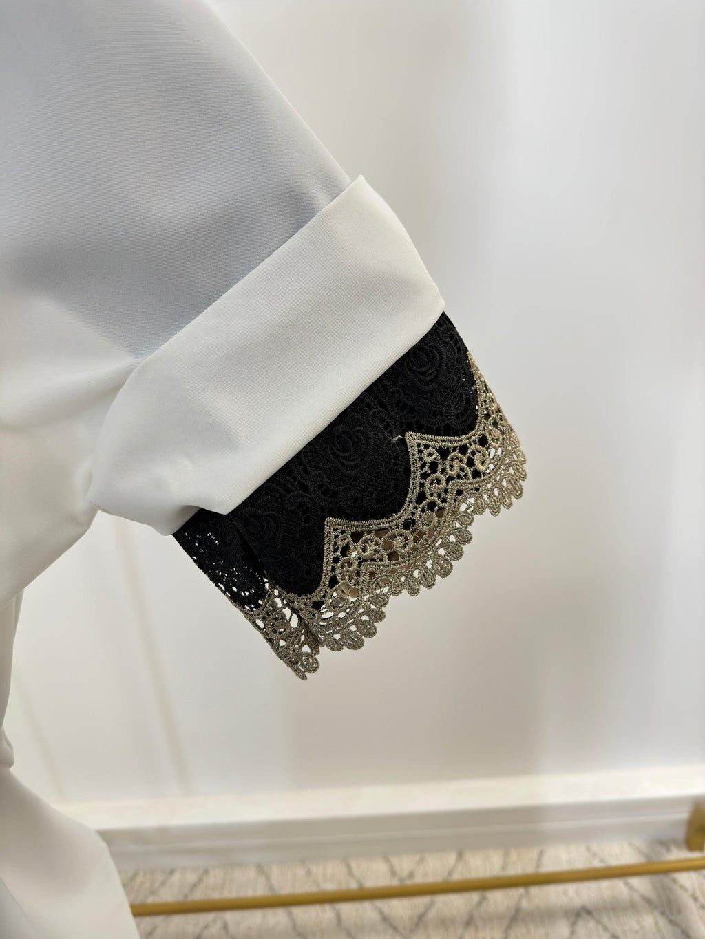 Abaya Kimono 1 pièce - Aicha - Blanc - My Qamis Homme