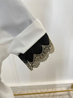 Abaya Kimono 1 pièce - Aicha - Blanc - My Qamis Homme