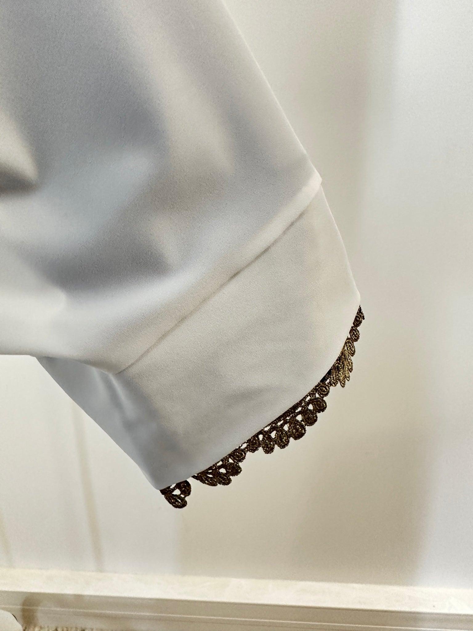 Abaya Kimono 1 pièce - Aicha - Blanc - My Qamis Homme