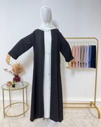 Abaya Kimono 1 pièce - Alya - Noir - My Qamis Homme