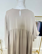 Abaya simple Jihen - Beige - My Qamis Homme