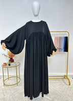 Abaya simple Jihen - Noir - My Qamis Homme