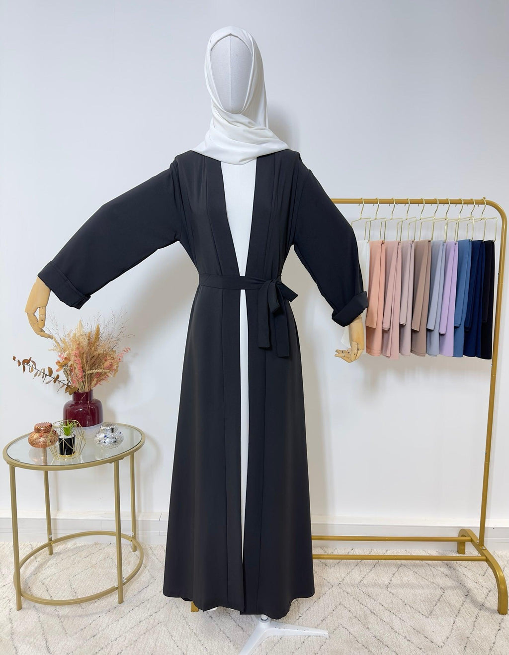 Abaya simple Leila - Blanche - My Qamis Homme