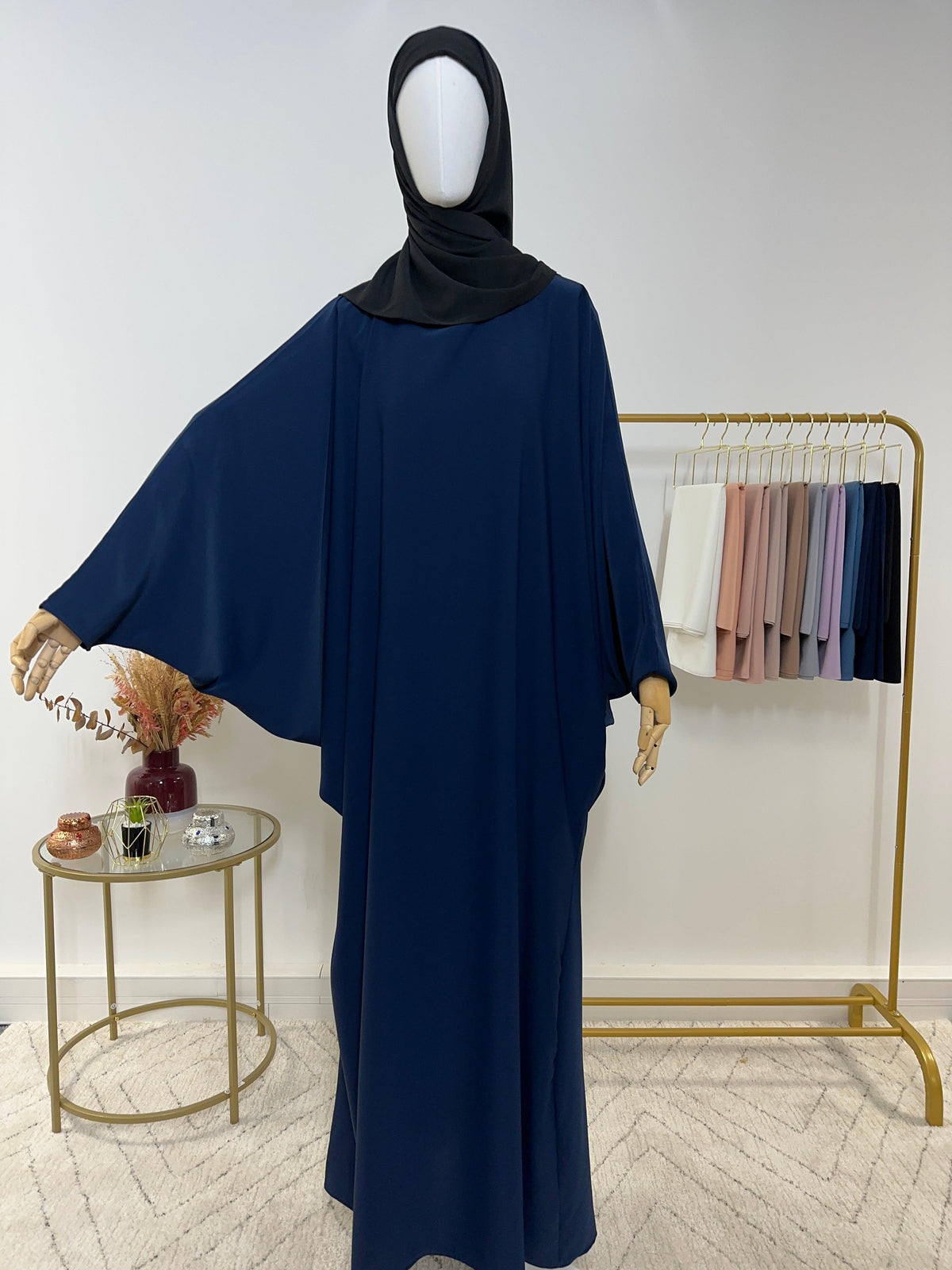 Abaya simple Soraya - Bleu Marine - My Qamis Homme