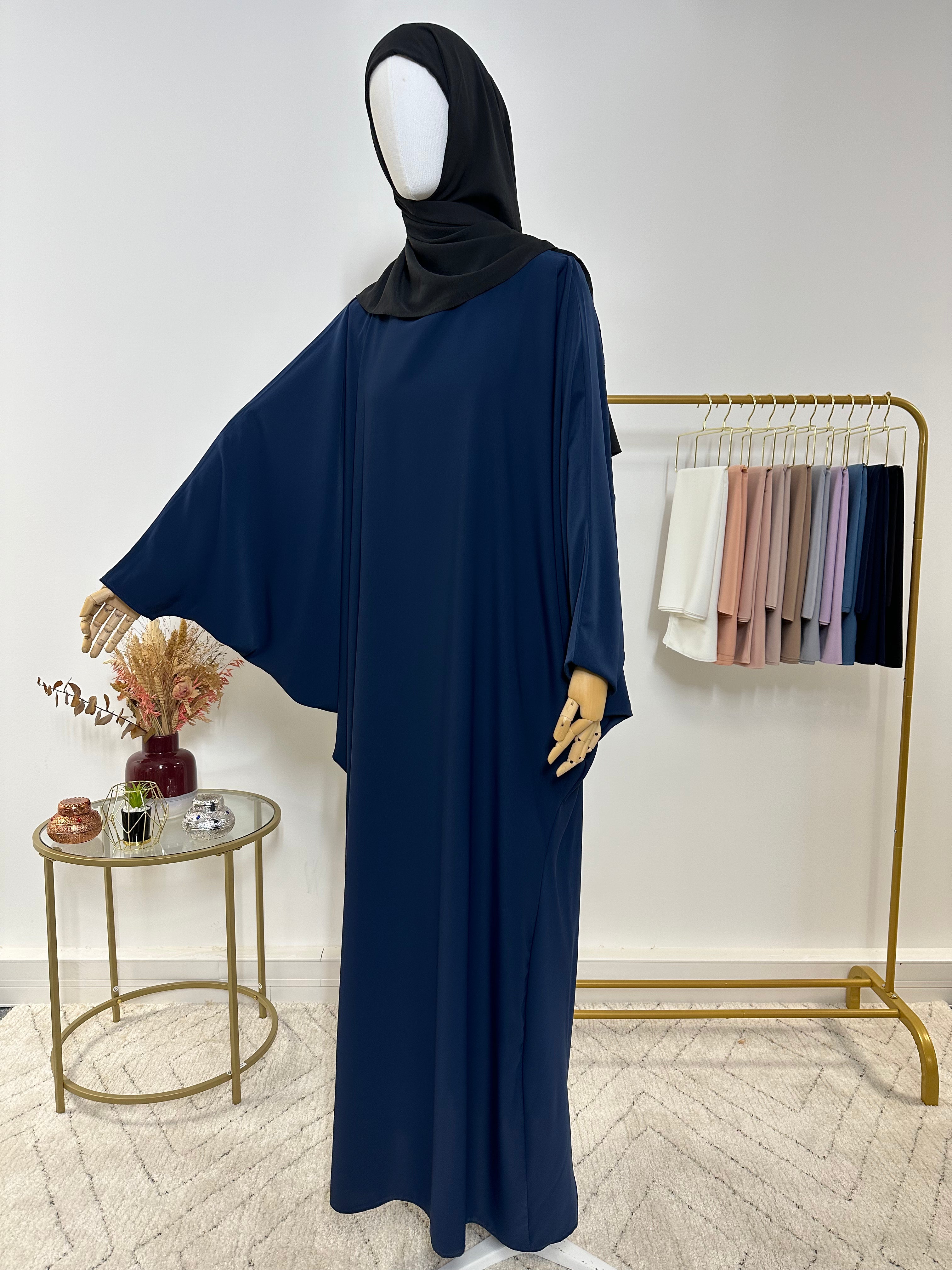 Abaya simple Soraya - Bleu Marine - My Qamis Homme