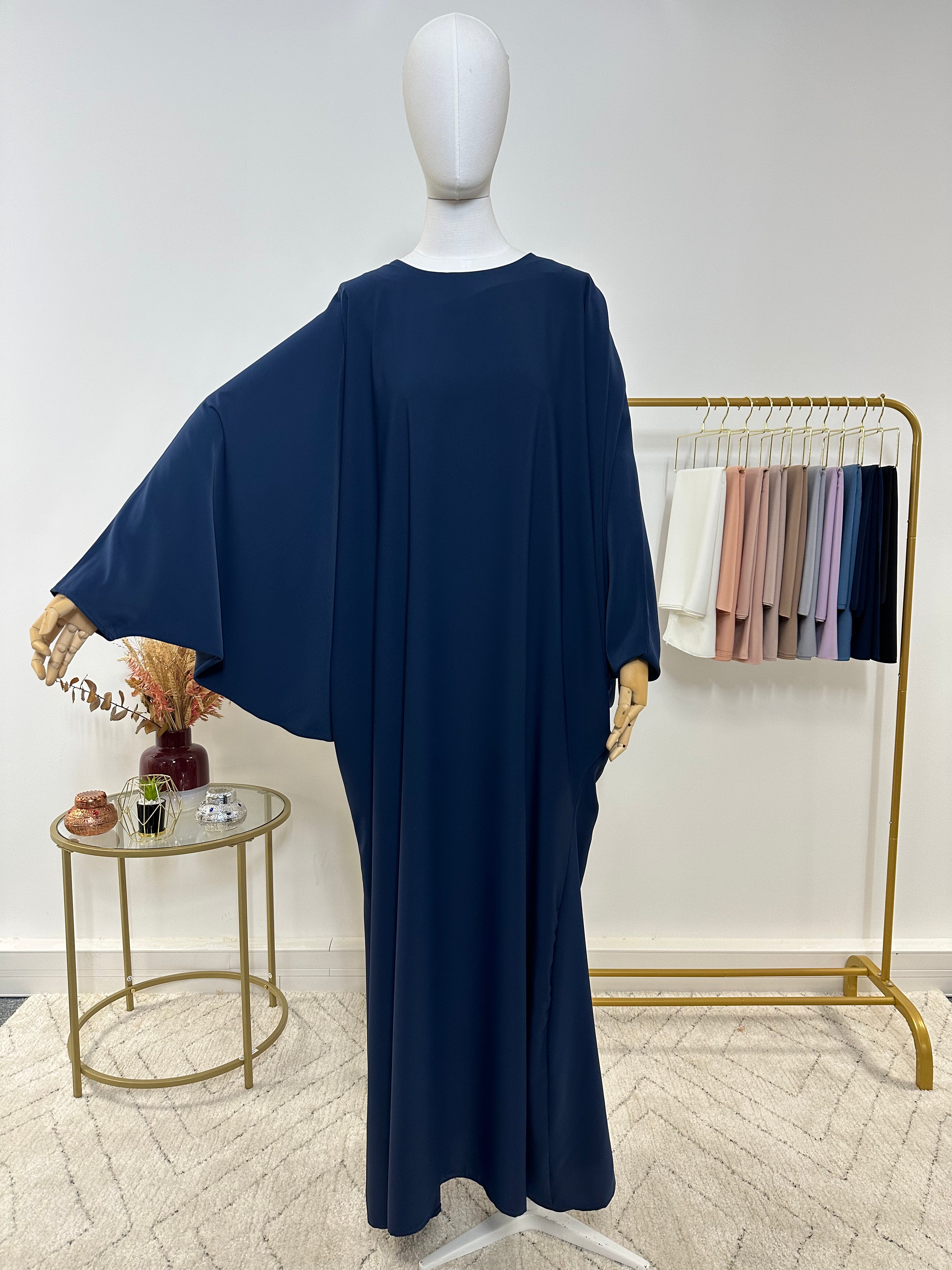 Abaya simple Soraya - Bleu Marine - My Qamis Homme