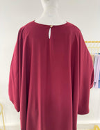 Abaya simple Soraya - Bordeaux - My Qamis Homme