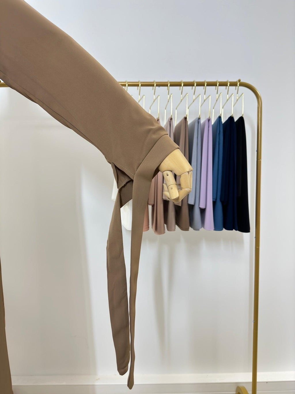 Abaya Valentina nœud à nouer - Camel - My Qamis Homme