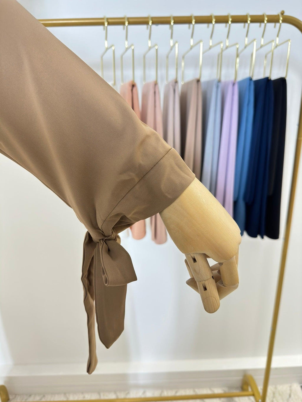 Abaya Valentina nœud à nouer - Camel - My Qamis Homme