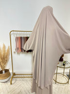 Ensemble Jilbab + Jupe Premium - Jilbab Soie de Médine - Beige - My Qamis Homme