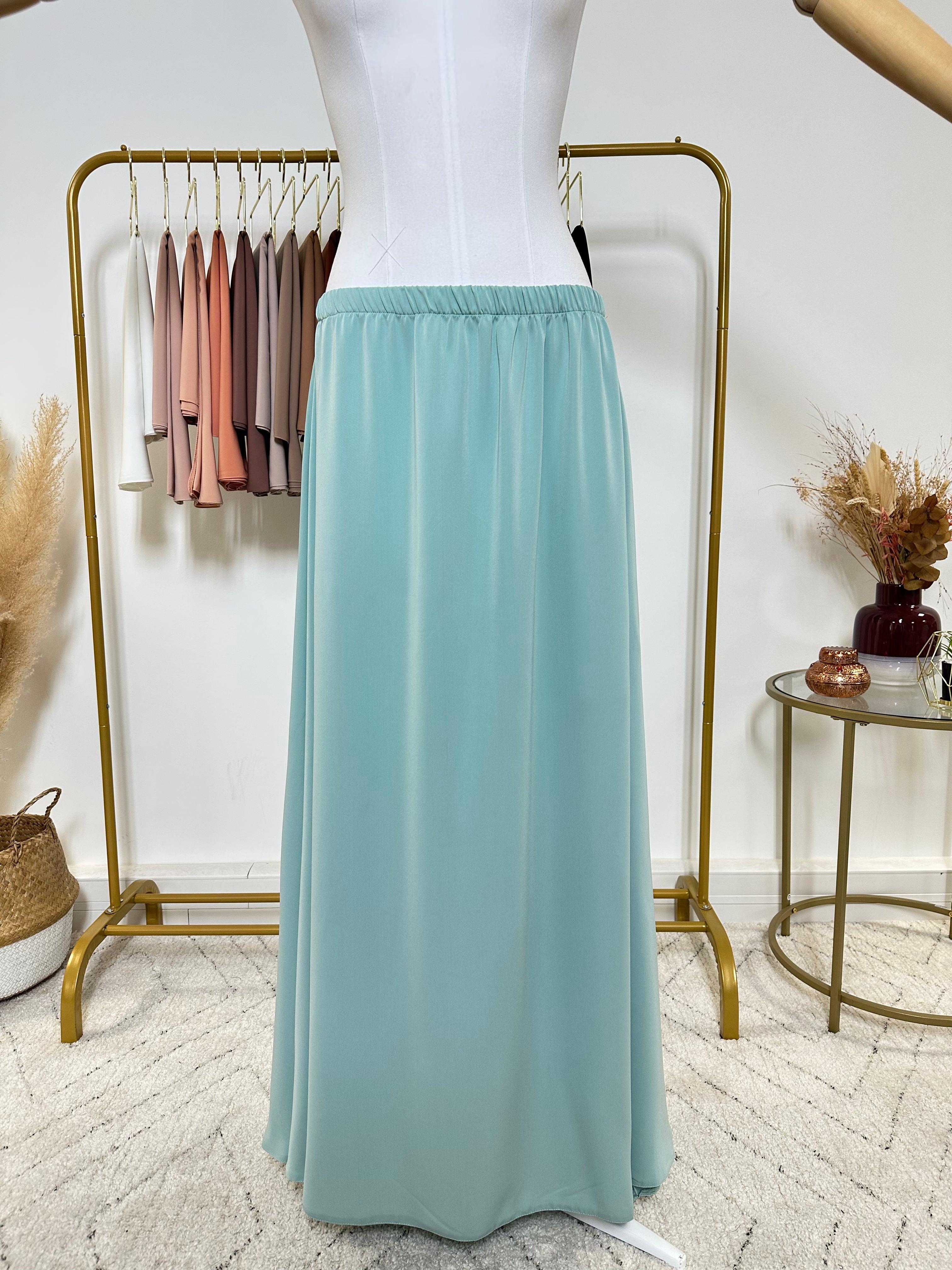 Ensemble Jilbab + Jupe Premium - Jilbab Soie de Médine - Bleu Marine - My Qamis Homme