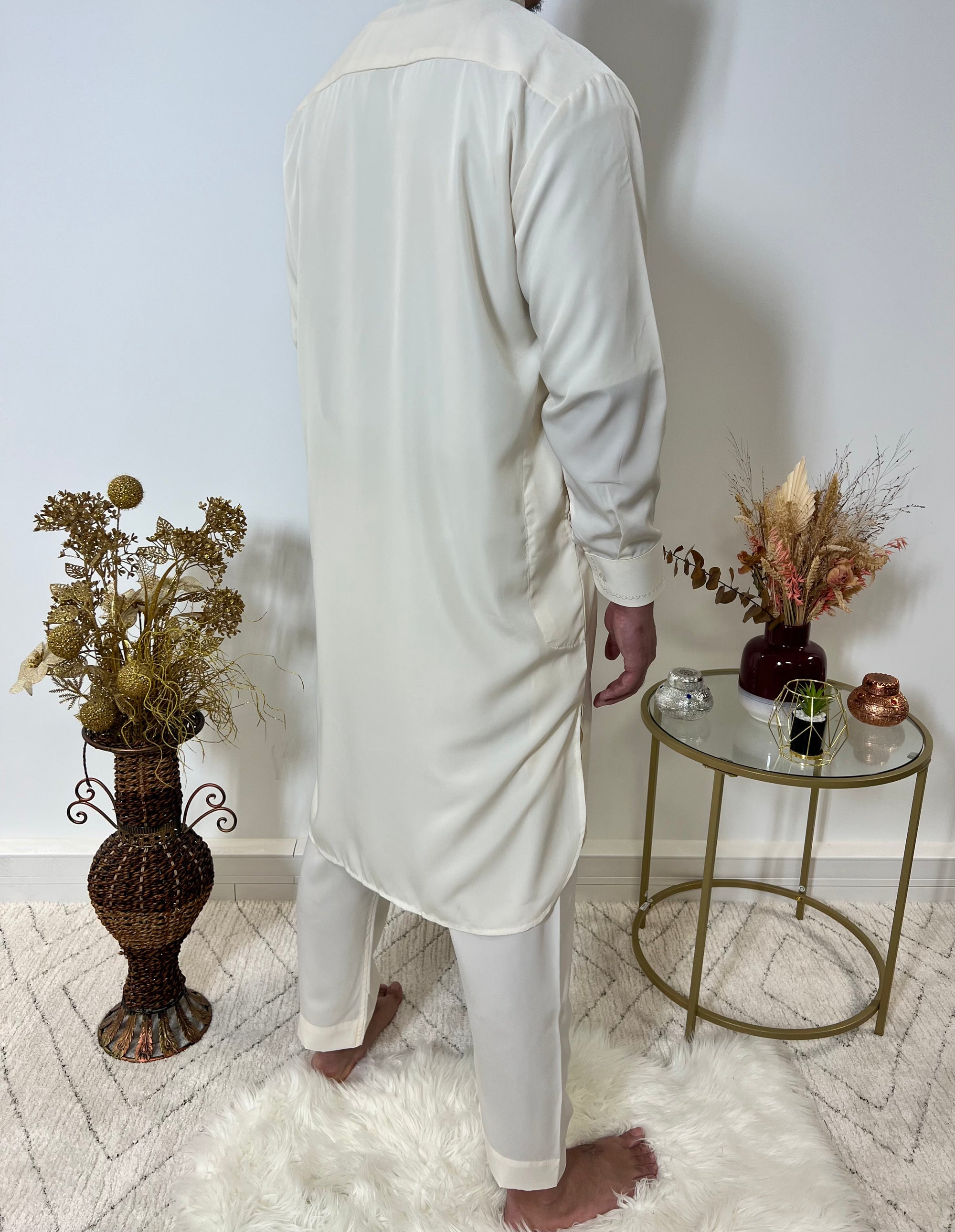 Ensemble Qamis Pakistanais deux pièces - Beige - My Qamis Homme