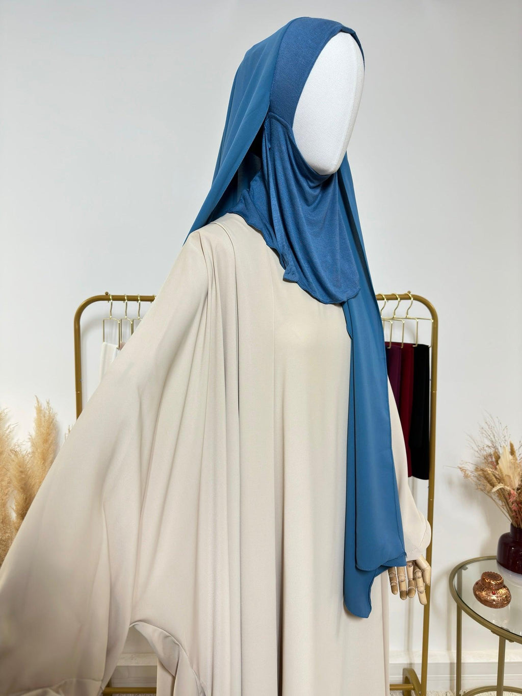 Hijab cagoule à enfiler - Bleu Turquoise - My Qamis Homme