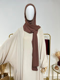 Hijab cagoule à enfiler - Marron - My Qamis Homme