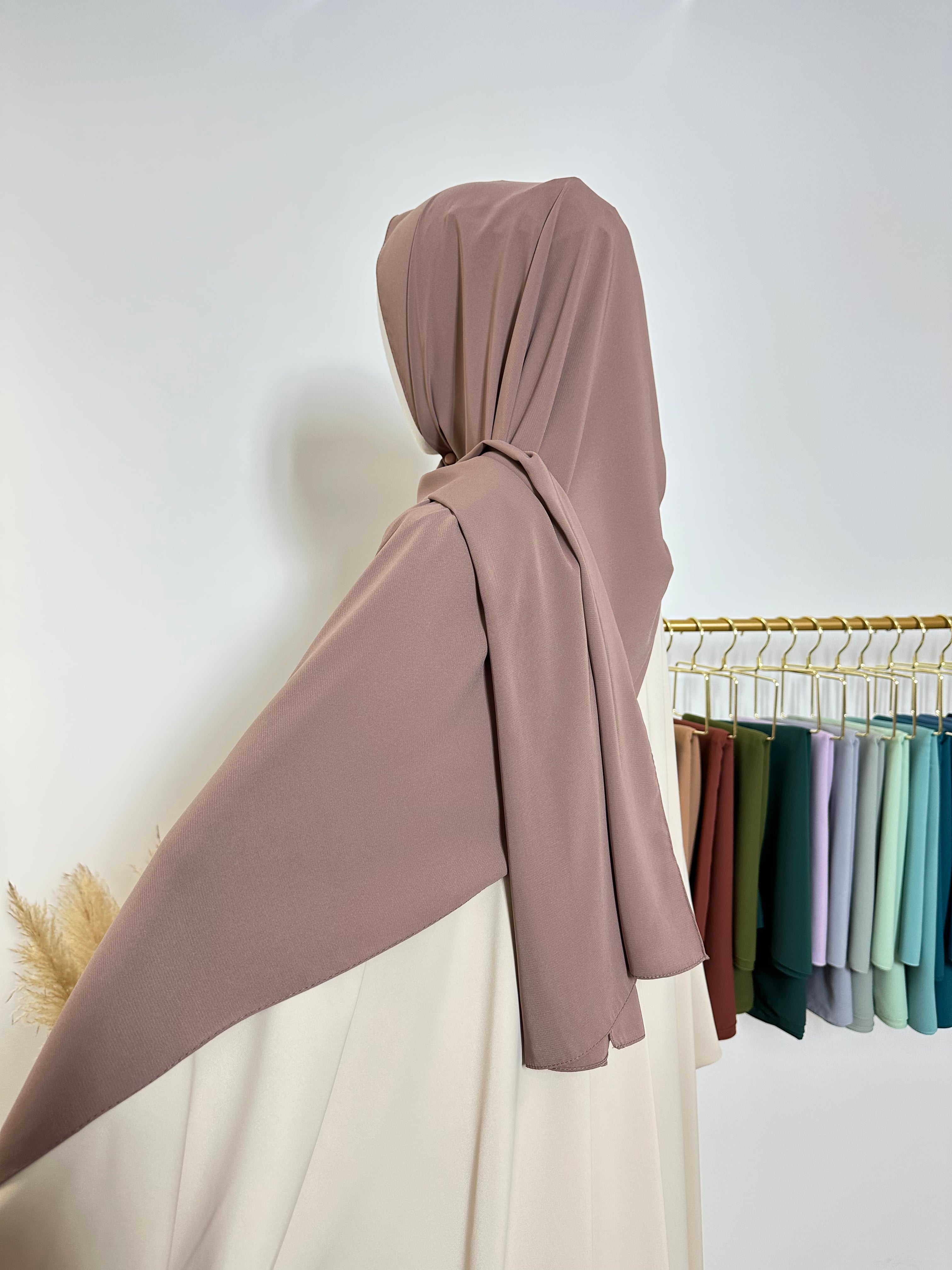 Hijab en Soie de Medine - Noir - My Qamis Homme